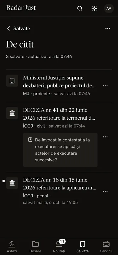 Grupul De citit: o noutate a Ministerului Justiției și două decizii ale ÎCCJ, cu nota ta.